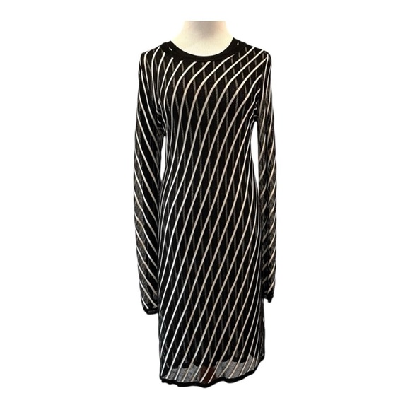 Diane Von Furstenberg Double Layer Striped Dress - Picture 1 of 9